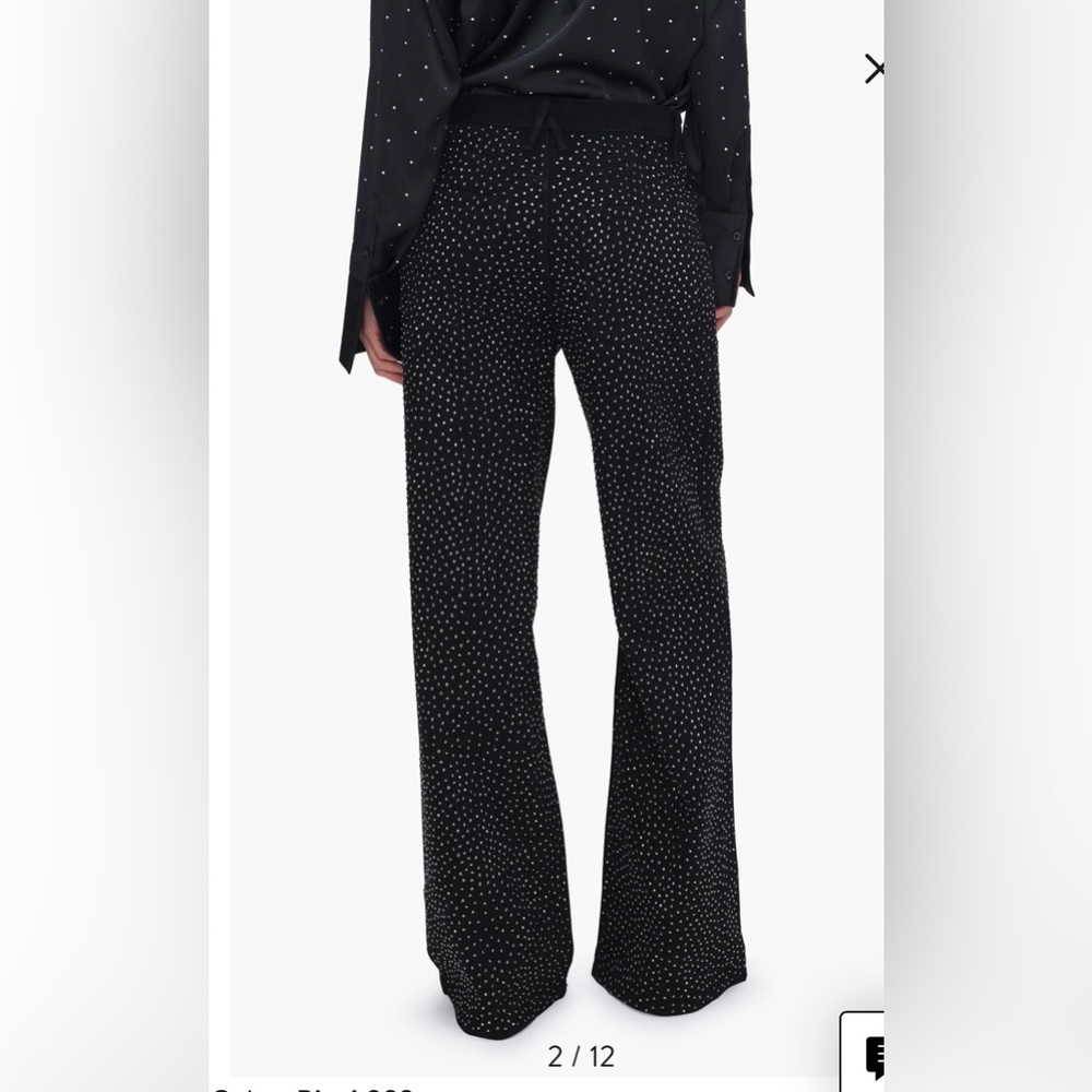 Good American - black crystal jeans - Size 8 - worn once